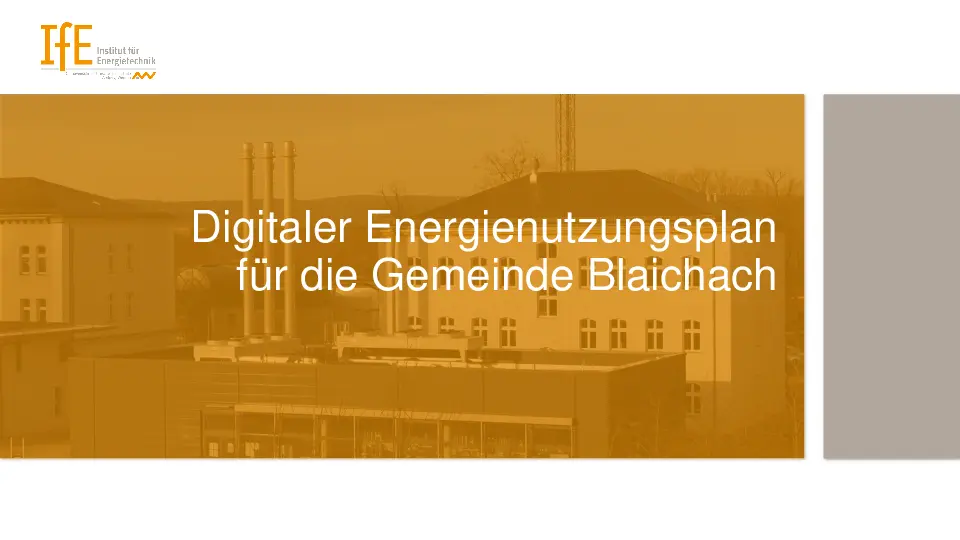 Digitaler Energienutzungsplan